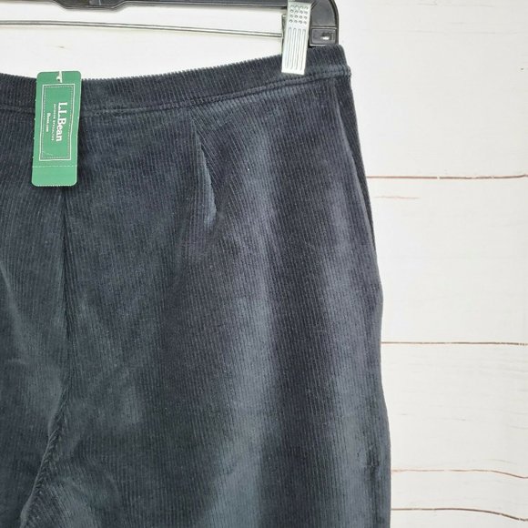 LL Bean Perfect Fit Knit Corduroy Women Med Pants - Picture 5 of 12